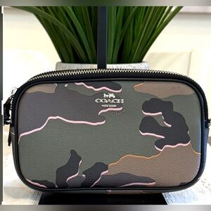 Coach Wild Camo Double Zippered Crossbody